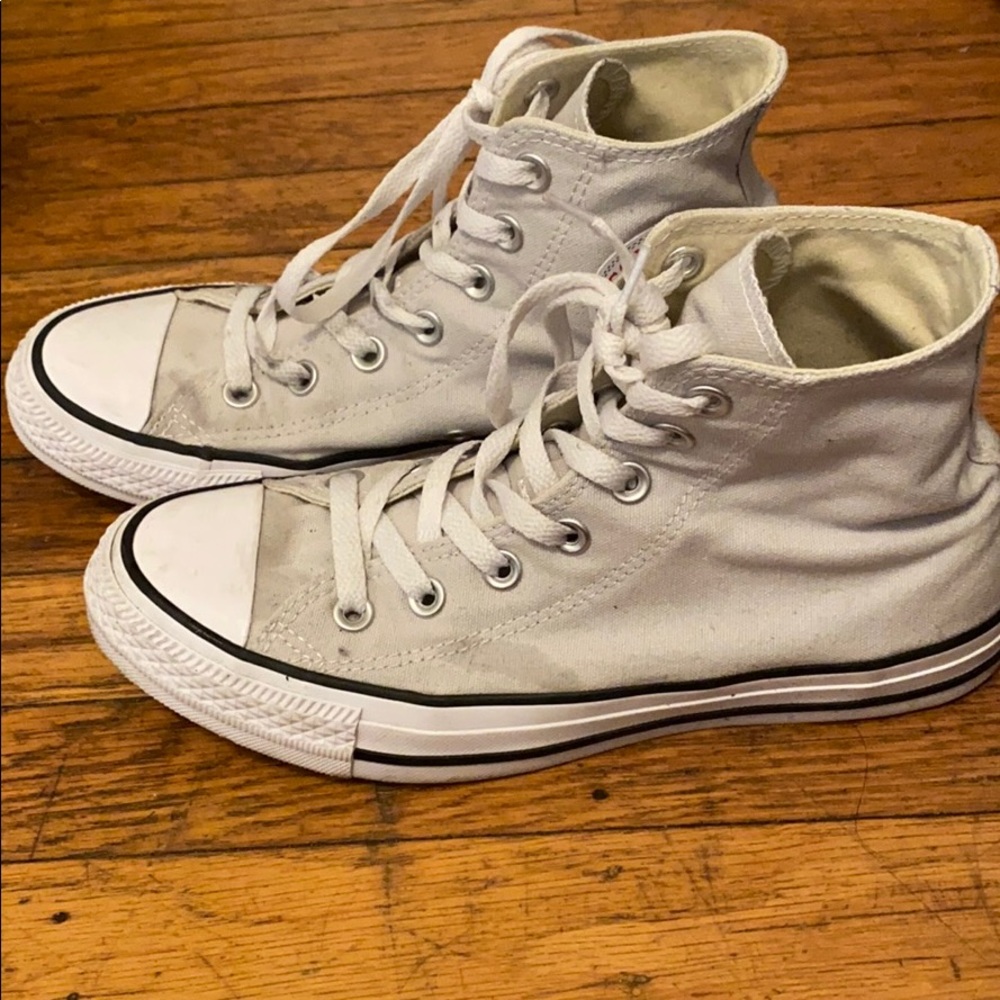 Gently Used Beige/Grey Converse